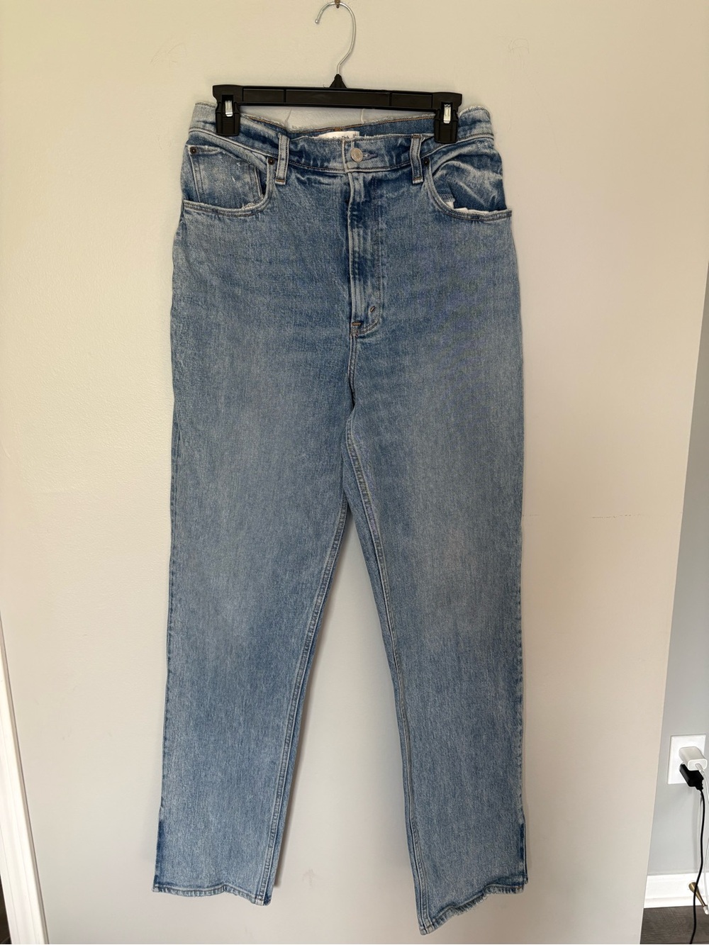 Abercrombie & Fitch Light Blue Straight Jeans 90’s straight ultra high rise
